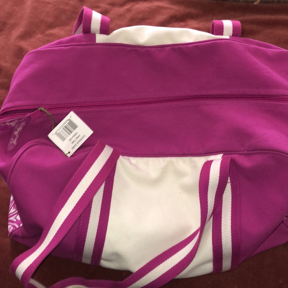 Vera Bradley COLORBLOCK DUFFEL JULEP TULIP - Picture 8 of 9